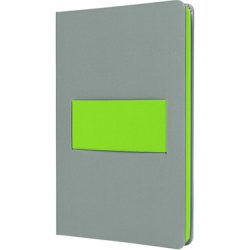 SIGEL Notizbuch Linescape A5 LS201 grau/lime liniert 176 S.