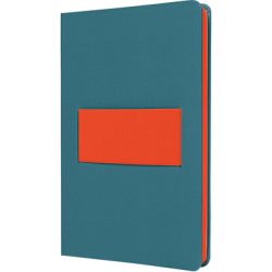 SIGEL Notizbuch Linescape A5 LS205 blau/papaya liniert 176 S.