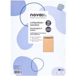 NOVOOO Luftpolstertasche Recycled E-1712124 braun, 180x265mm 10 St&uuml;ck