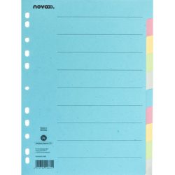NOVOOO Kartonregister A4 40579 bunt 10-teilig
