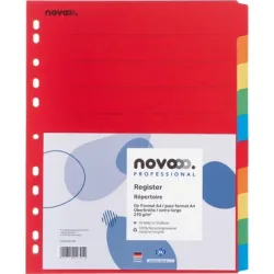 NOVOOO Kartonregister A4+ 40641 intensiv 10-teilig