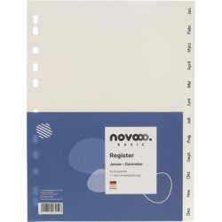 NOVOOO Register PP A4 41001 weiss Jan-Dez DE