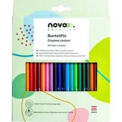 NOVOOO Buntstifte 91336-0028 Kartonetui 24 St&uuml;ck
