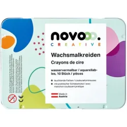 NOVOOO Wachsmalkreide 93360-0005 10 Farben