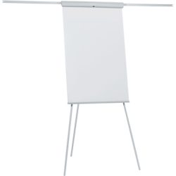 FRANKEN Flipchart X-tra!Line 68x105cm EL-FC22 hellgrau mit Seitenarmen