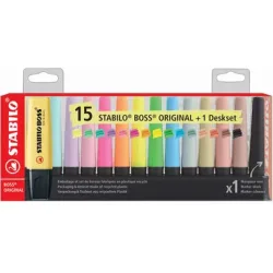 STABILO BOSS Original F60915 Tischset 15 St&uuml;ck