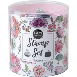 I AM CREATIVE Stempelset 4093.04 Flowers 31 St&uuml;ck