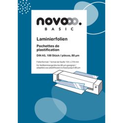 NOVOOO Laminierfolie A5 47020000 80 MIC 100 Stk