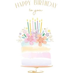 ABC Geburtstagskarte B6 51106 Torte