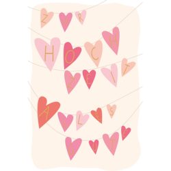 ABC Hochzeitskarte B6 51656 W&auml;scheleine mit Herzen