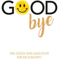 ABC Abschiedskarte B6 52298 Goodbye