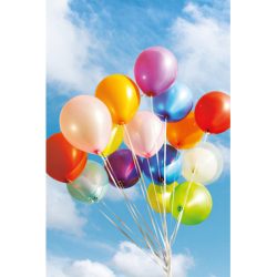 ABC Gl&uuml;ckwunschkarte Blanko B6 51825 Farbige Ballons