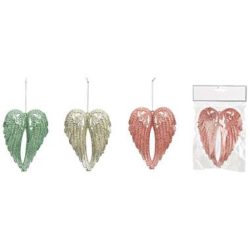 ROOST Weihnachtsanh&auml;nger 10x14cm 10041062 Fl&uuml;gel, assortiert