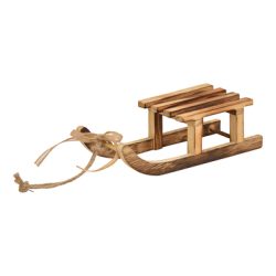 ROOST Weihnachtsh&auml;nger 20x6x8cm 10028355 Schlitten aus Holz