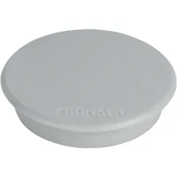 FRANKEN Haftmagnete 24mm HM20 12 grau 10 St&uuml;ck