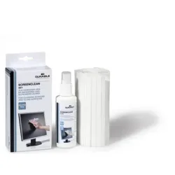 DURABLE Screenclean Set 125ml 570700 Reinigungsset 20 T&uuml;cher
