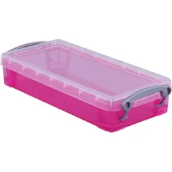 REALLY USEFUL BOX Kunststoffbox 0,55lt 68501618 transparent pink