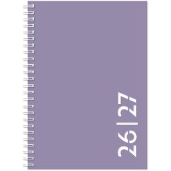 SIMPLEX Schüleragenda Colors 26/27 40130S4.27 1W/2S 17M lavendel 14.8x21cm