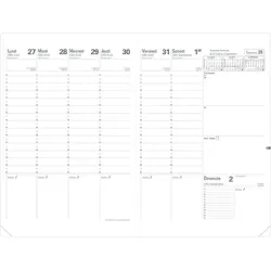 QUO-VADIS Planning recharg 26/27 282004Q 1W/2S 16M FR 18x24cm