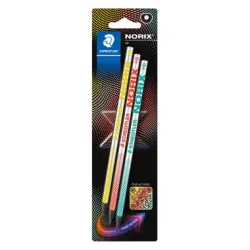 STAEDTLER Bleistift NORIX HB 181-HBBK3 Upcycling 3 St&uuml;ck