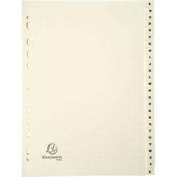 BIELLA Kartonregister A4 1126E elfenbein A-Z 26-teilig