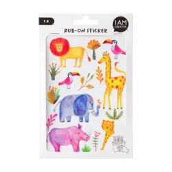 I AM CREATIVE Rub on Sticker 12x17.7cm 4010.63 Dschungel