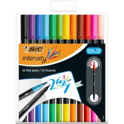 BIC Fasermalstift Dual Tip 989695 12 St&uuml;ck, Farben ass.