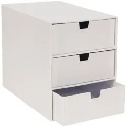BIGSO BOX OF SWEDEN Schubladenbox 15751300 Ingrid 3 Schubladen weiss