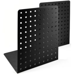 TRENDFORM Buchst&uuml;tze DOTS Metall GK9016 14x12x18.5cm schwarz 2 Stk.