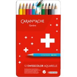 CARAN D'ACHE Farbstifte Swisscolor 1285.712 assortiert 12 St&uuml;ck