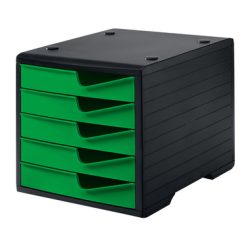 STYRO styroswingbox mit 5 Schubl. 275-8430.5192 gecko/Geh&auml;use schwarz