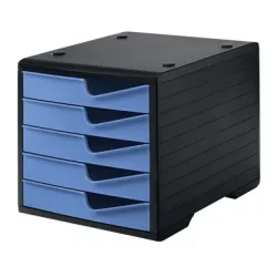 STYRO styroswingbox mit 5 Schubl. 275-8430.6292 cornflower/Geh&auml;use schwarz