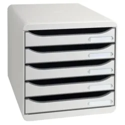 EXACOMPTA Schubladenbox grau 309740D 5 F&auml;cher