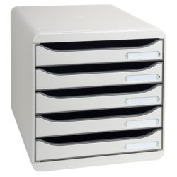 EXACOMPTA Schubladenbox grau 309740D 5 F&auml;cher