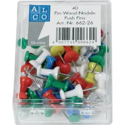 ALCO Pin-Wand-Nadeln 662-12 rot 40 St&uuml;ck