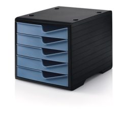 STYRO styroswingbox mit 5 Schubl. 275843036 taubenblau/Geh&auml;use schwarz