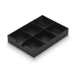 STYRO styrodoc System-Schublade 268-405.95 schwarz 1 l&auml;ngs/2 quer
