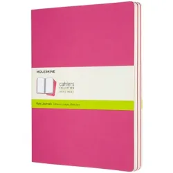 MOLESKINE Notizheft XL 3x 25x19cm 629698 blanko,kinetischespink,120 S.