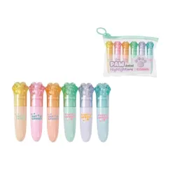 ROOST Textmarker mini XL2306G Tatzen 6 Farben