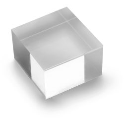 DEFLECTO Acrylblock 75x50mm AB250 transparent poliert