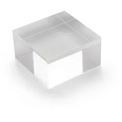 DEFLECTO Acrylblock 75x40mm AB240 transparent poliert