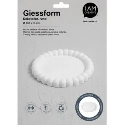 I AM CREATIVE Silikon Giessform 1704.31 Dekoteller rund