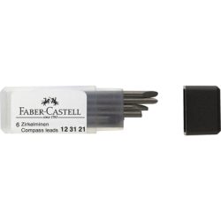 FABER-CASTELL Zirkelminen 25mm 123121 6 St&uuml;ck, Dose