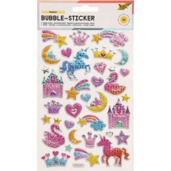 FOLIA Bubble-Sticker 14x21cm 19504 Fantasy