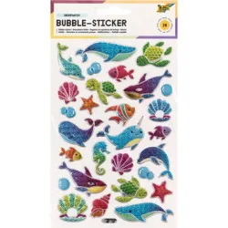 FOLIA Bubble-Sticker 14x21cm 19502 Underwater