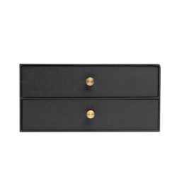 EXACOMPTA Schubladenbox OfficeByMe A4+ 30601E 2 Schubladen, schwarz