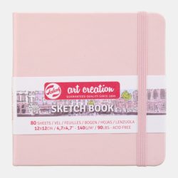 TALENS Sketchbook 12x12cm 9314014M pastellrosa 80 Seiten