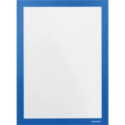MAGNETOPLAN Magnetrahmen A4 1131903 selbstklebend, blau 2 Stk.