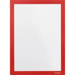 MAGNETOPLAN Magnetrahmen A4 1131906 selbstklebend, rot 2 Stk.