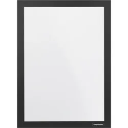 MAGNETOPLAN Magnetrahmen A4 1131912 selbstklebend, schwarz 2 Stk.
